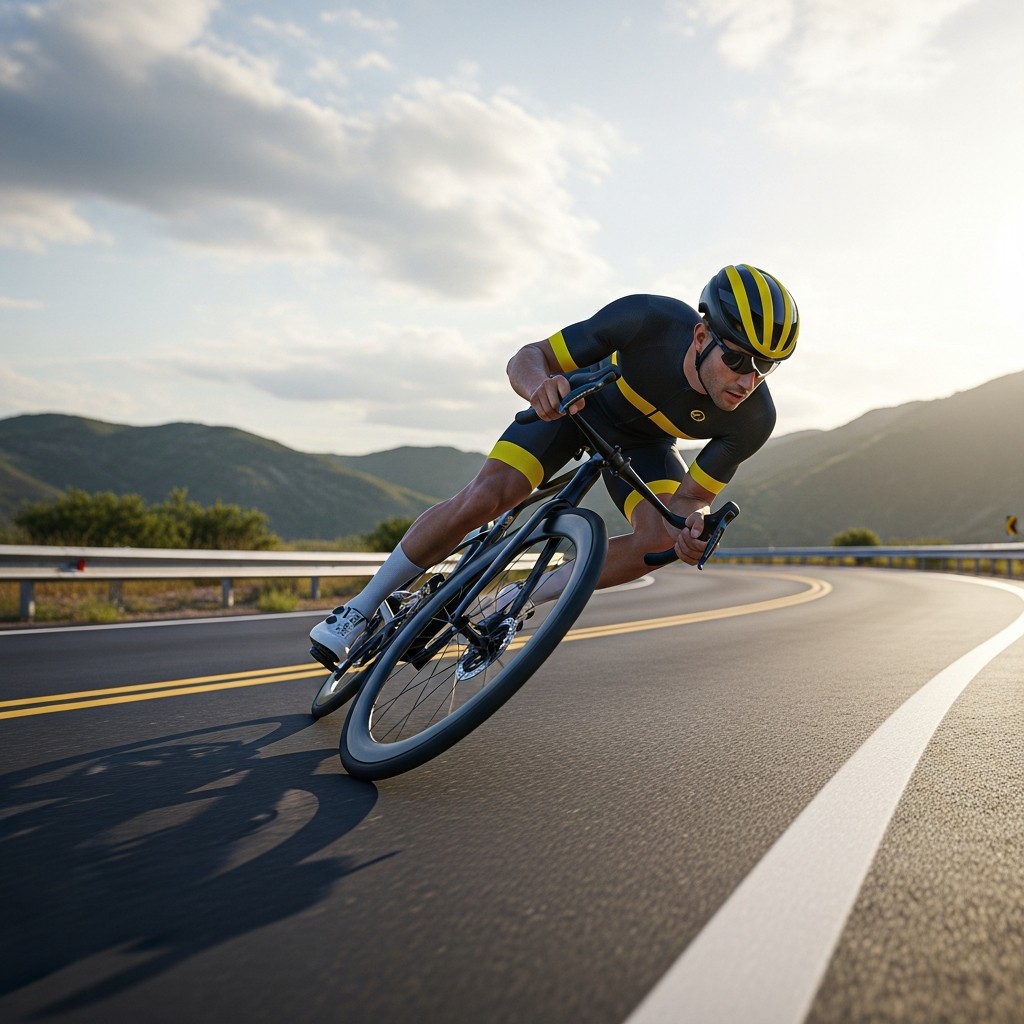 커브에서 몸 기울이기