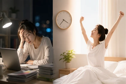 늦게 자는 생활과 피로 영향 정리2