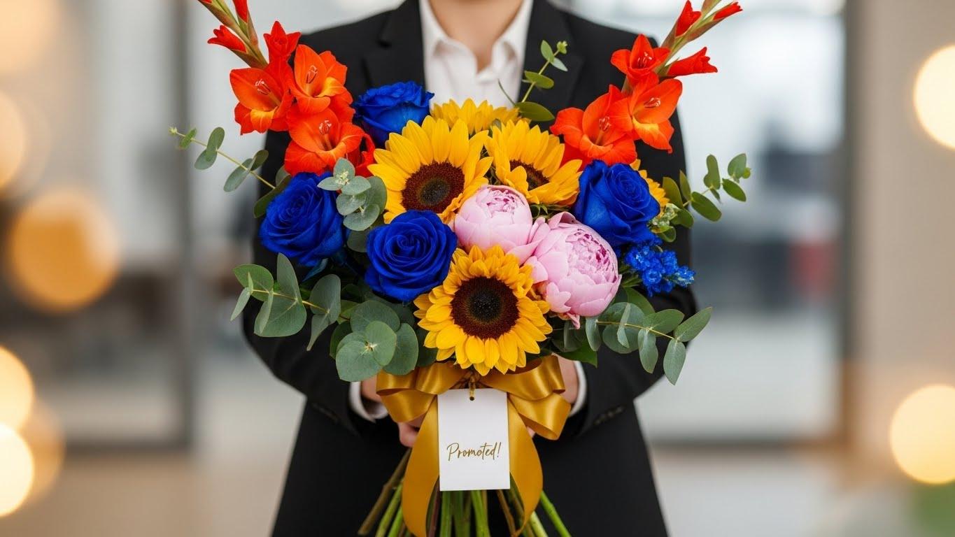승진 꽃다발 색깔