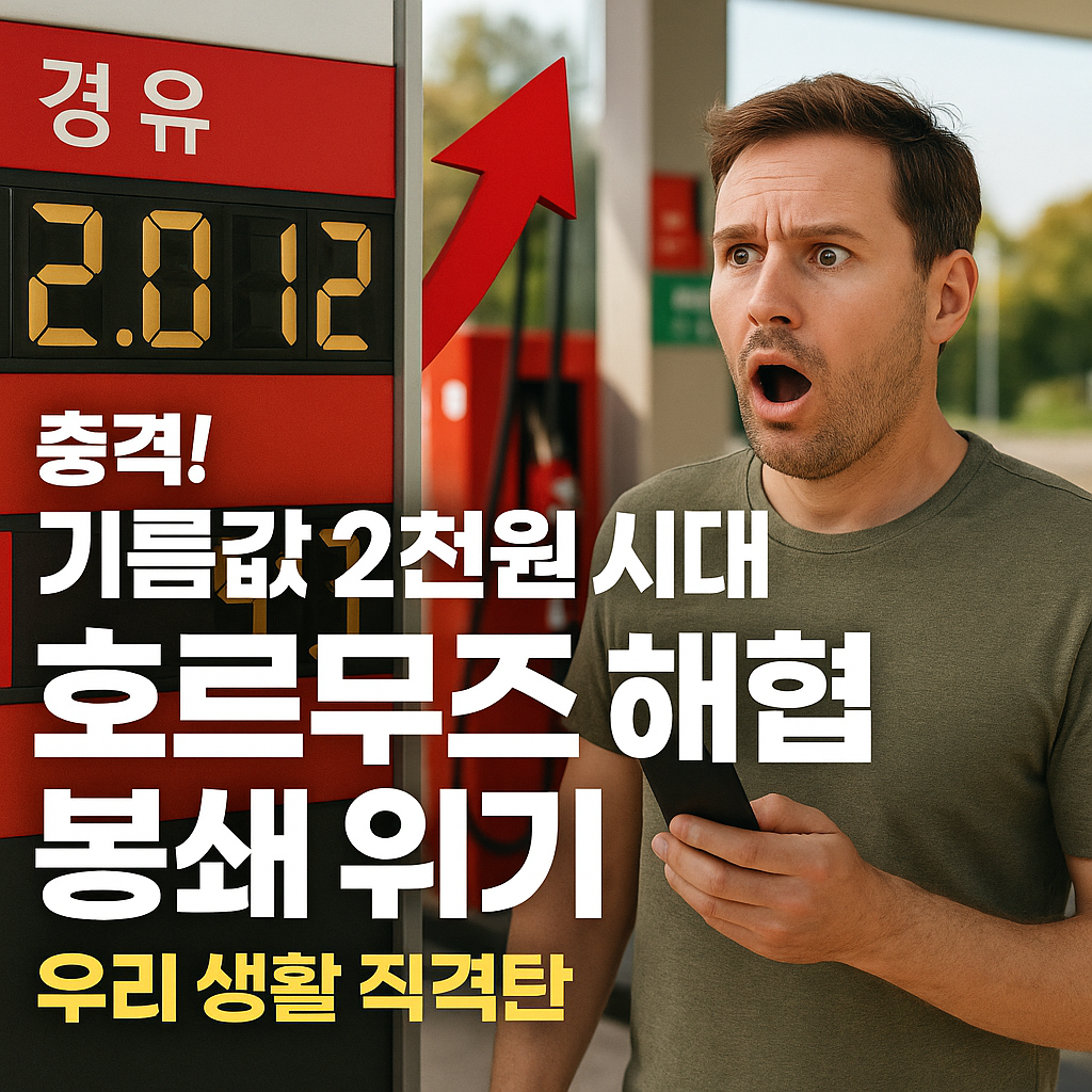 호르무즈 봉쇄 위기, 기름값 직격탄