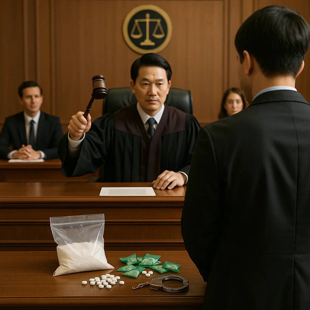 법원 마약 판결 모습