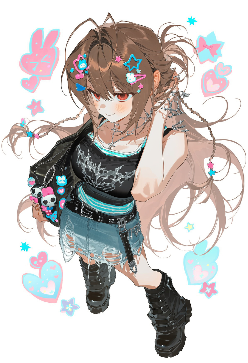 Cute Tank Sticker Y2K 펑크