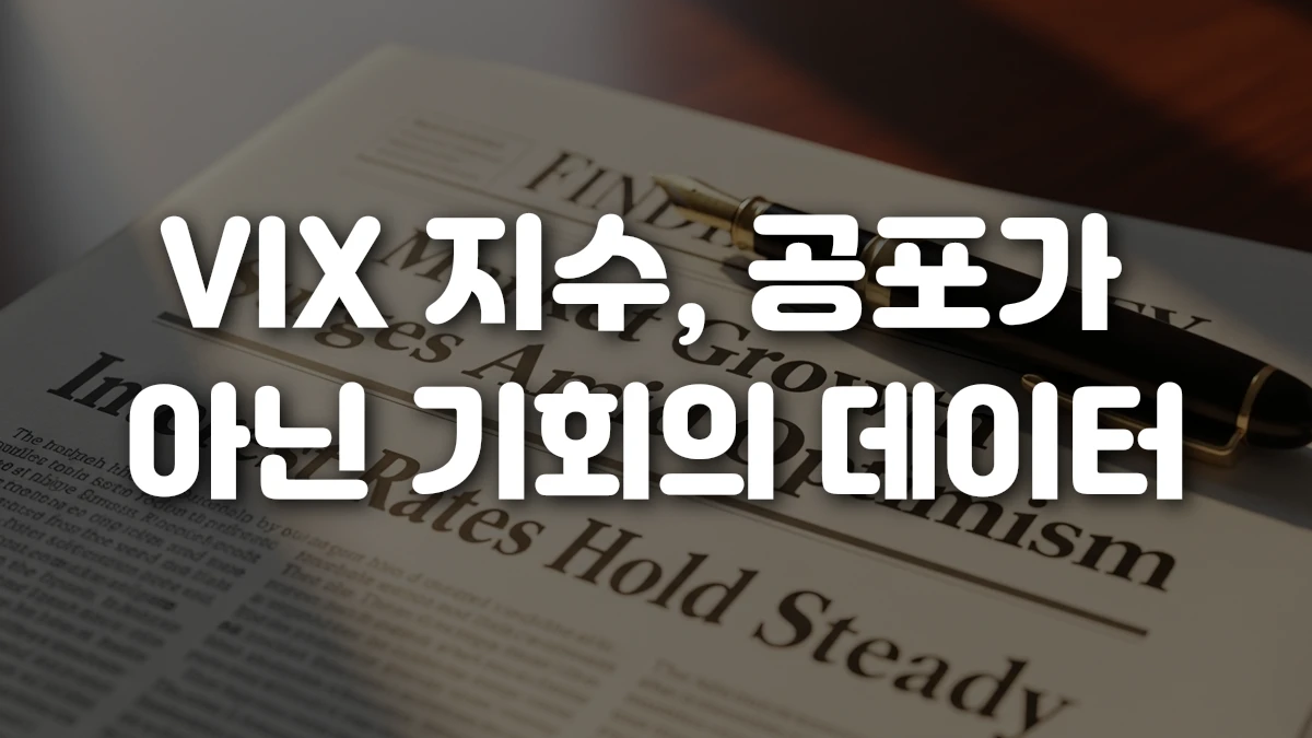 VIX 지수 공포가 아닌 기회의 데이터