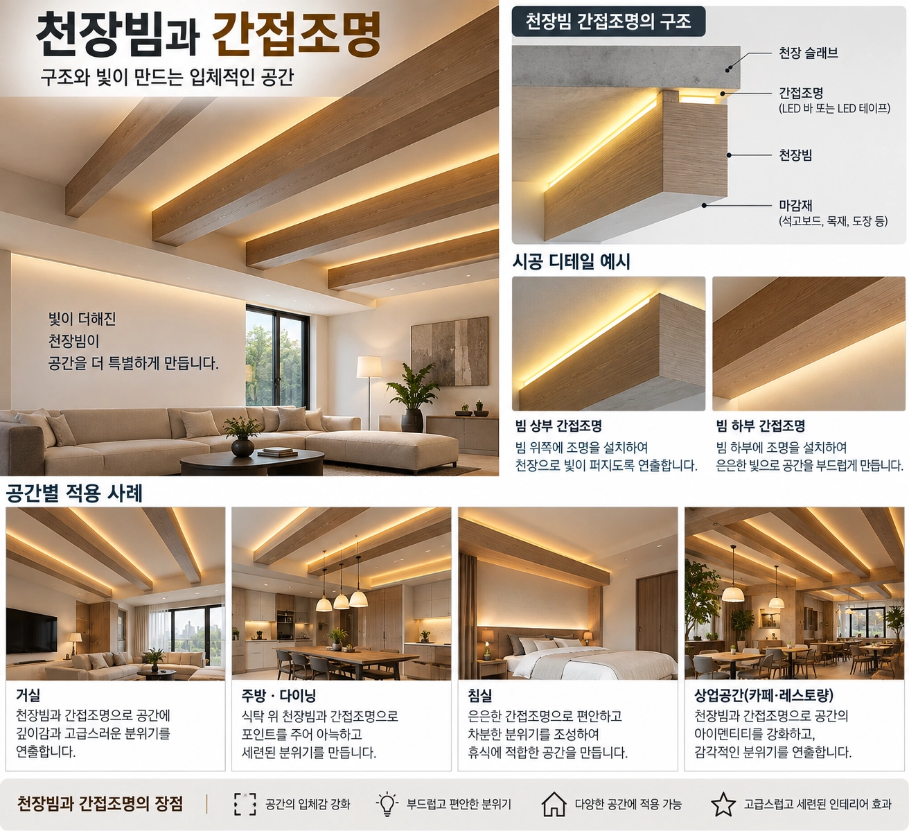 빔과 간접조명
