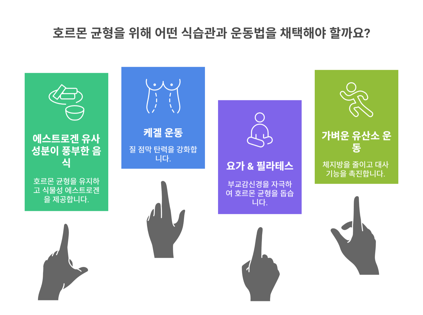 자연적인 관리로도 도움될까? 식습관과 운동법