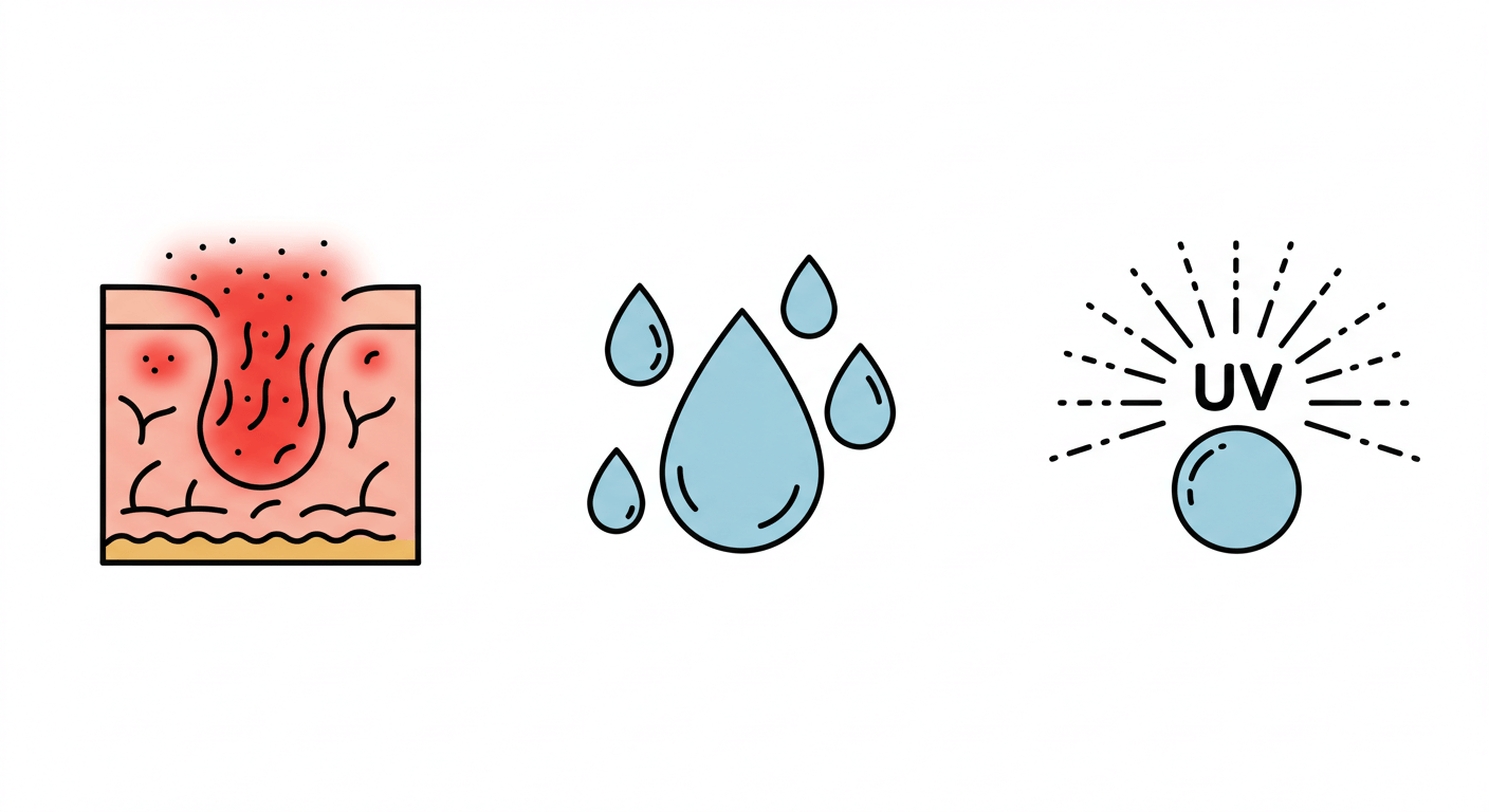 "무더위 속 피부트러블 예방법"에 대한 이미지입니다.