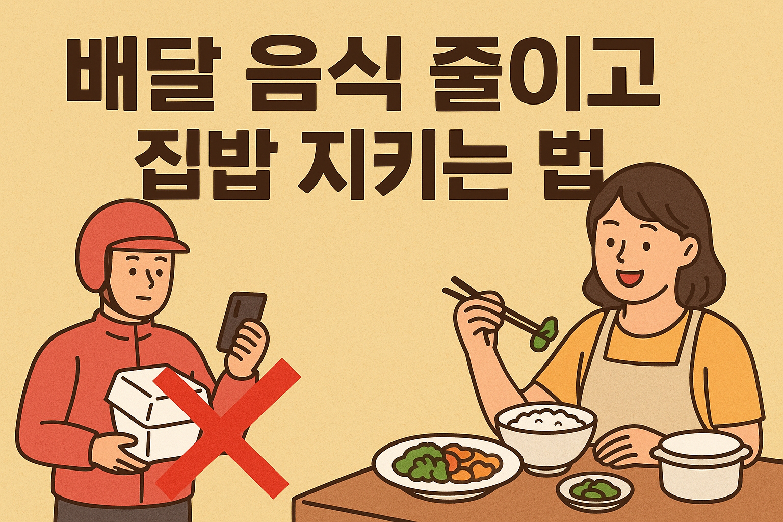배달 음식 줄이고 집밥 지키는 법