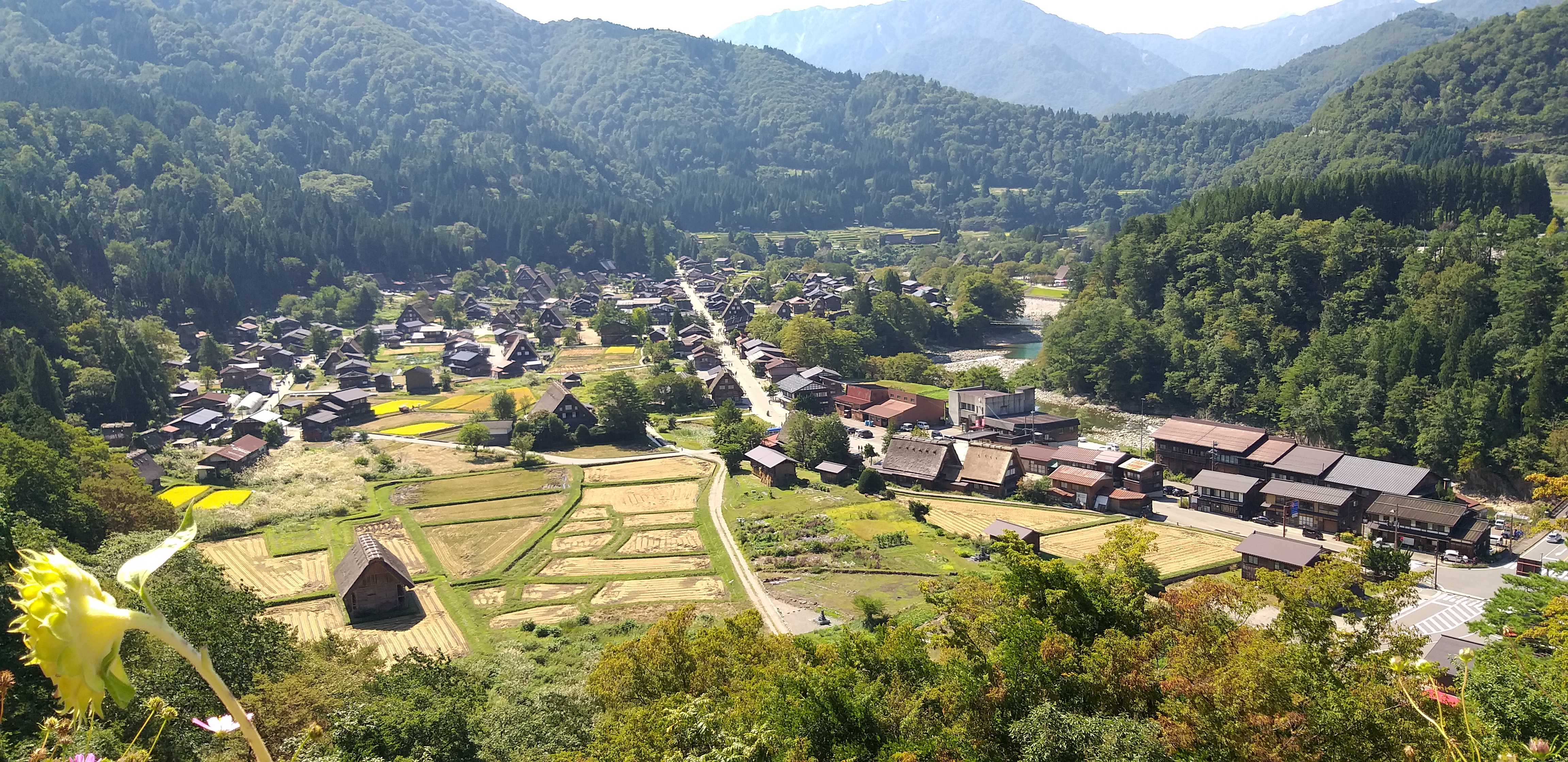 시라카와고 전망대 전경