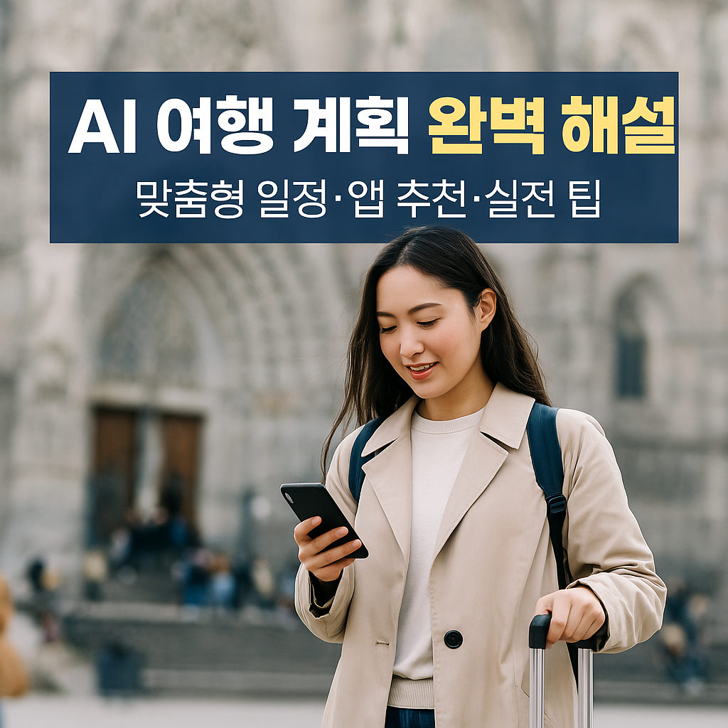 AI 여행 계획 완벽 해설 – 맞춤형 일정·앱 추천·실전 팁