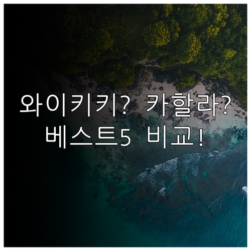 오아후 숙소 어디로 가야 할까 와이키..