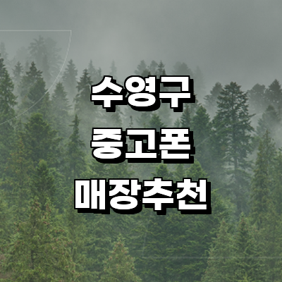 부산 수영구 중고폰