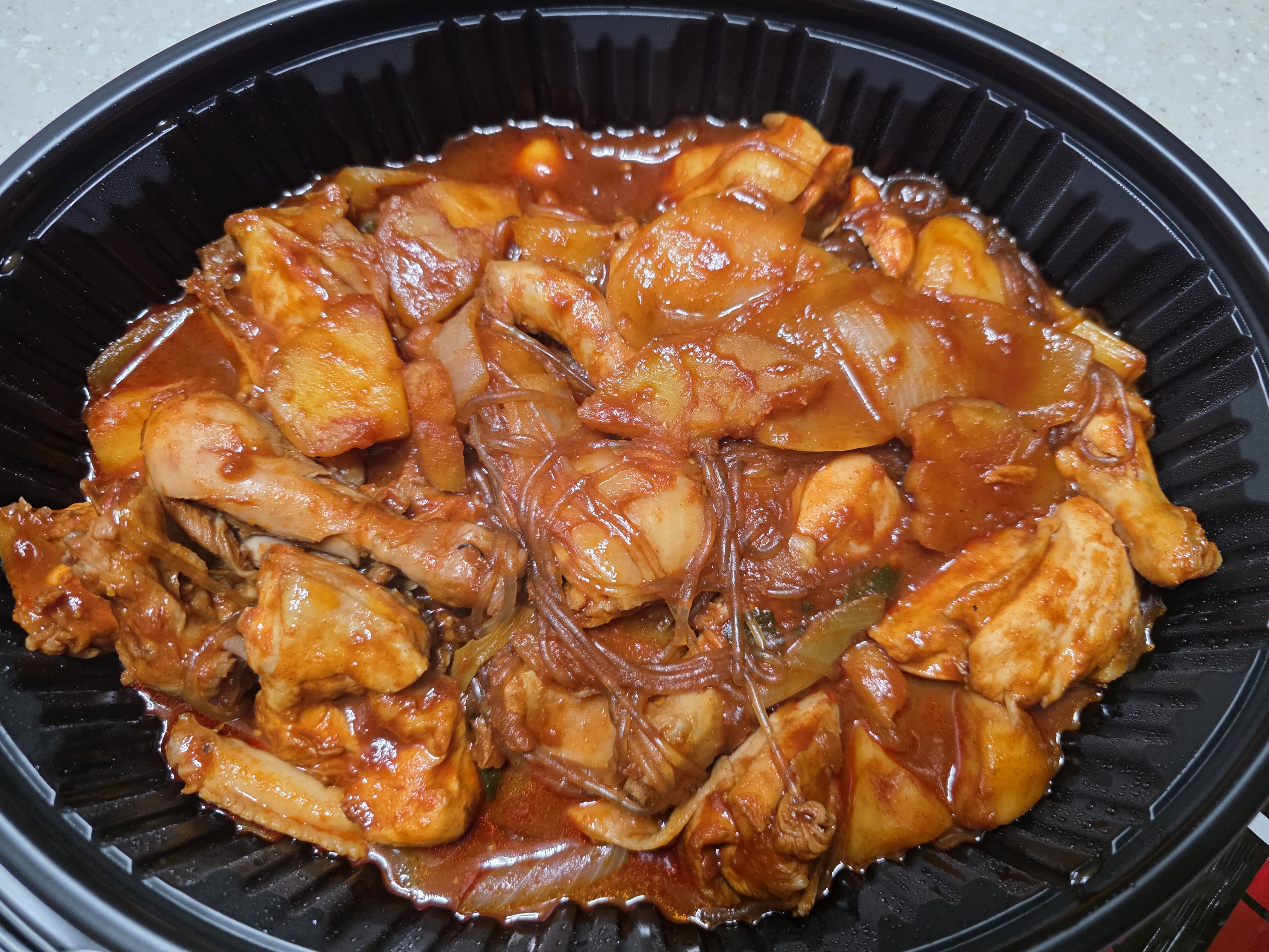 두찜 빨간찜닭 뼈 매운찜닭