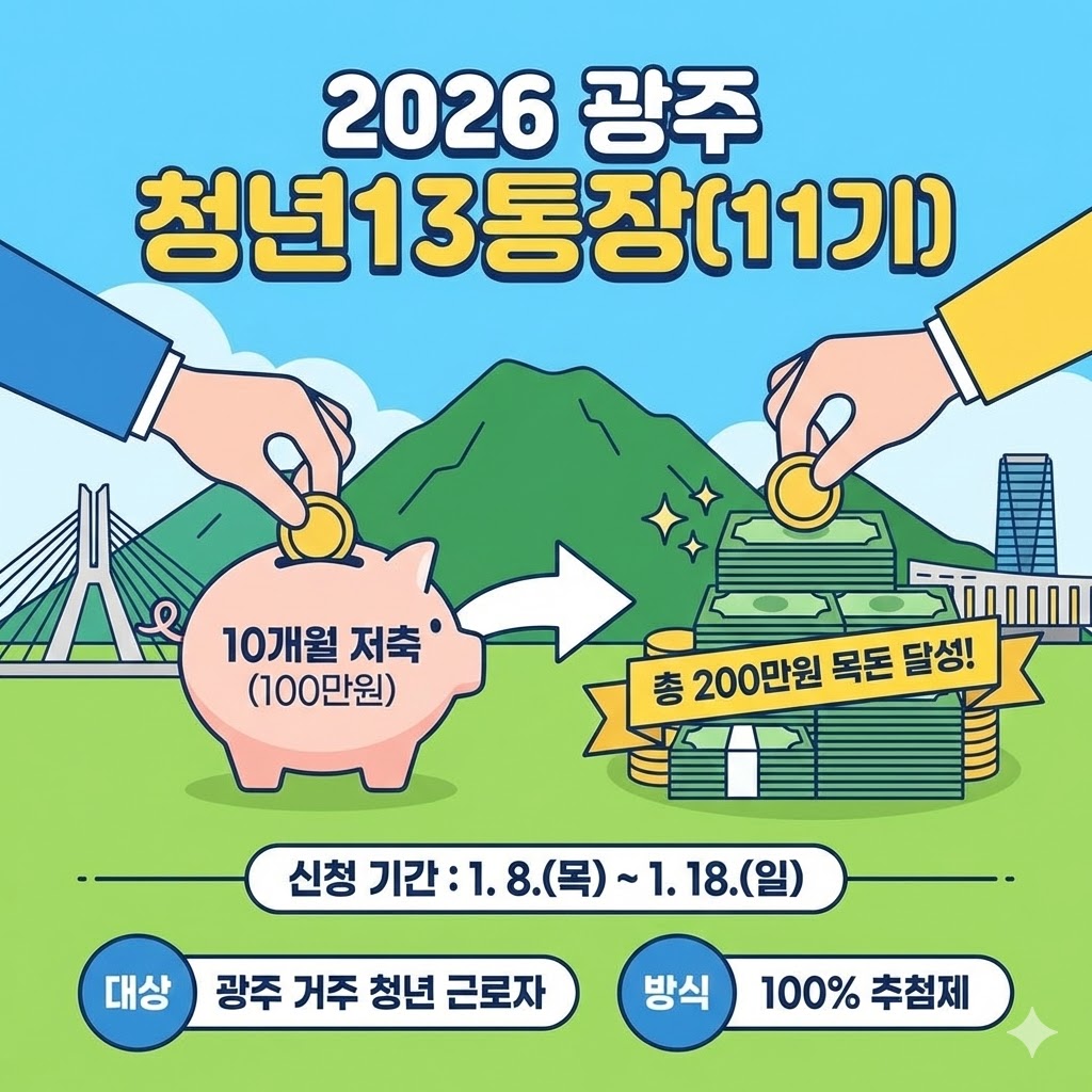 2026년 광주 청년 13 통장 11기 모집 안내 썸네일