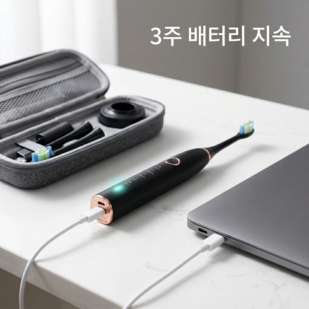 전동칫솔 고르는법 USB 충전 방식 욕실 보관