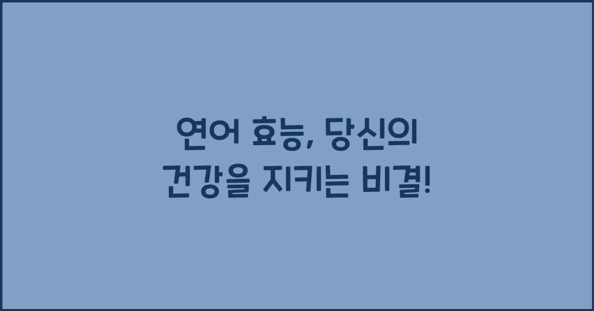 연어 효능