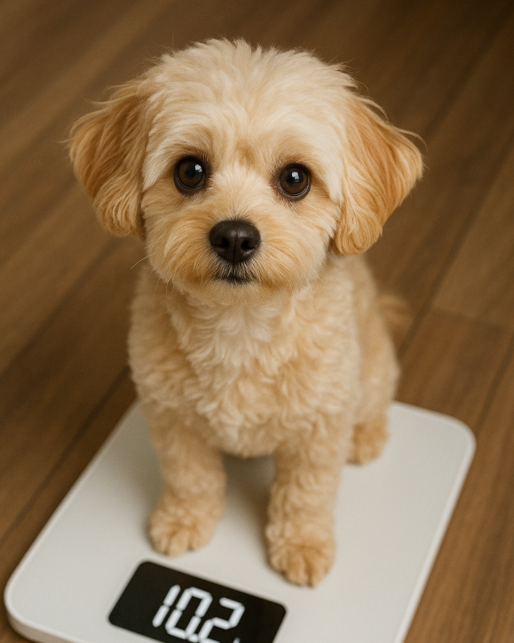 강아지 체중계 이미지