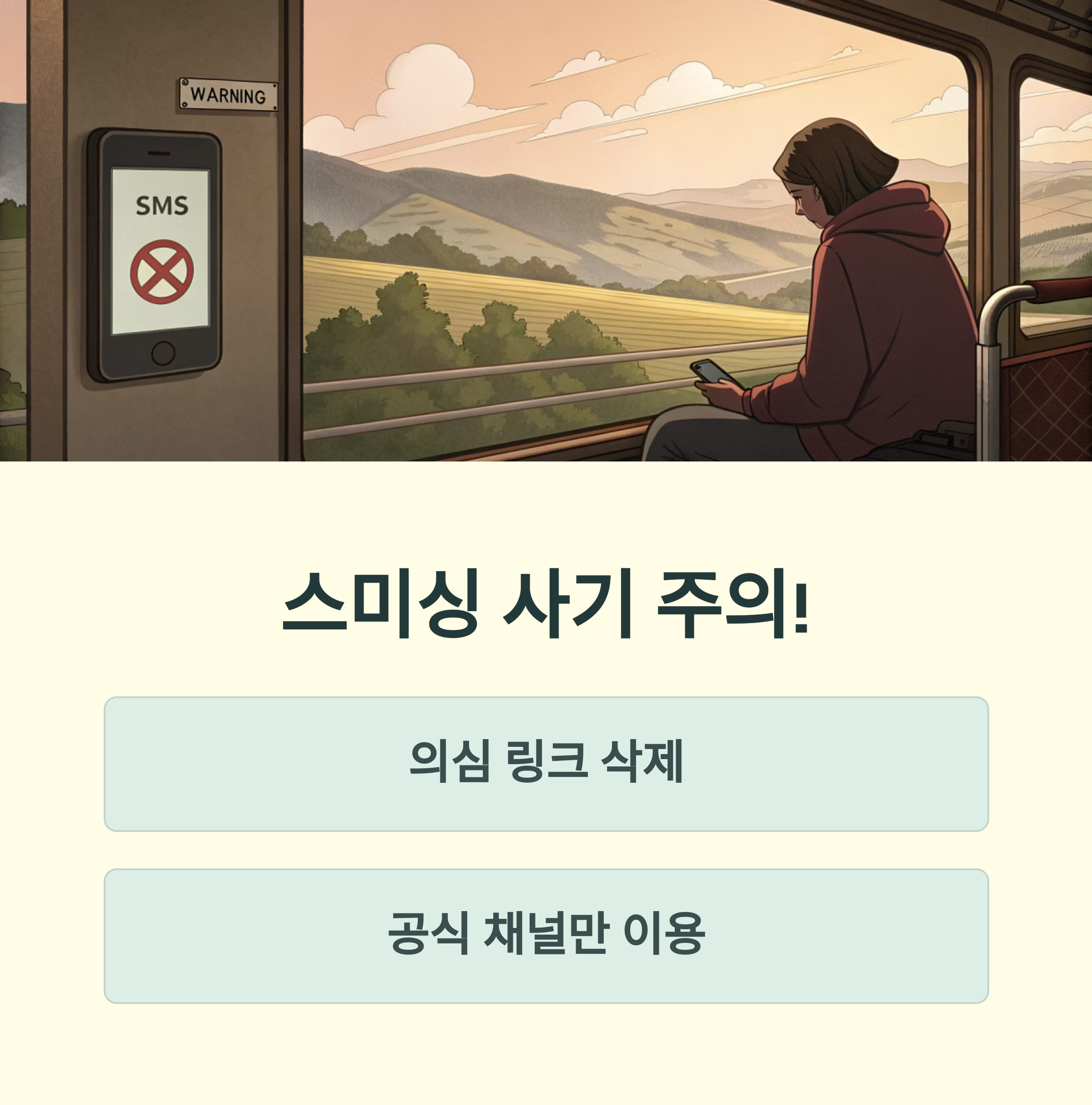 스미싱 사기 조심