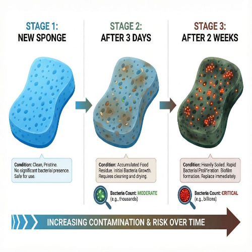 주방 수세미 관리, 세균 번식 막고 위생적으로 사용하는 법
