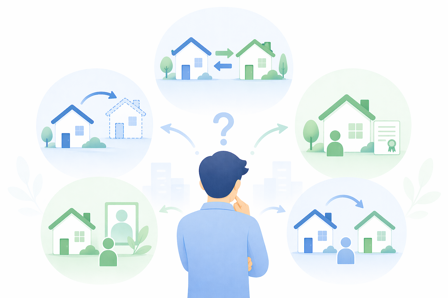 일시적 2주택 등 비과세 제외 상황을 설명하는 양도세 이미지