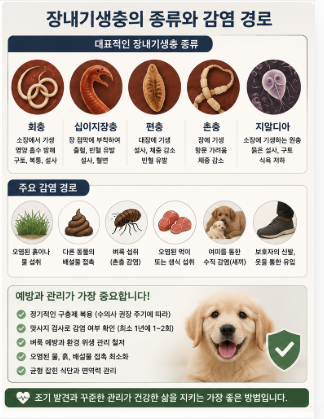 강아지 장내기생충 #2-"원인과 감염 경로, 실내견도 안심할 수 없는 이유"