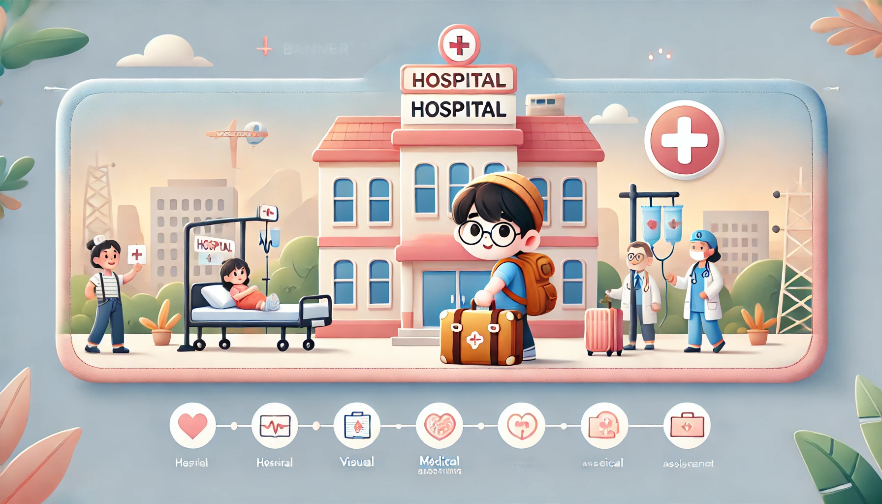 외국 병원 방문 관련 이미지