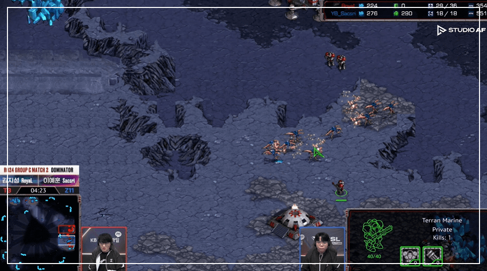 SSL 24강 C조 2경기 저글링난입