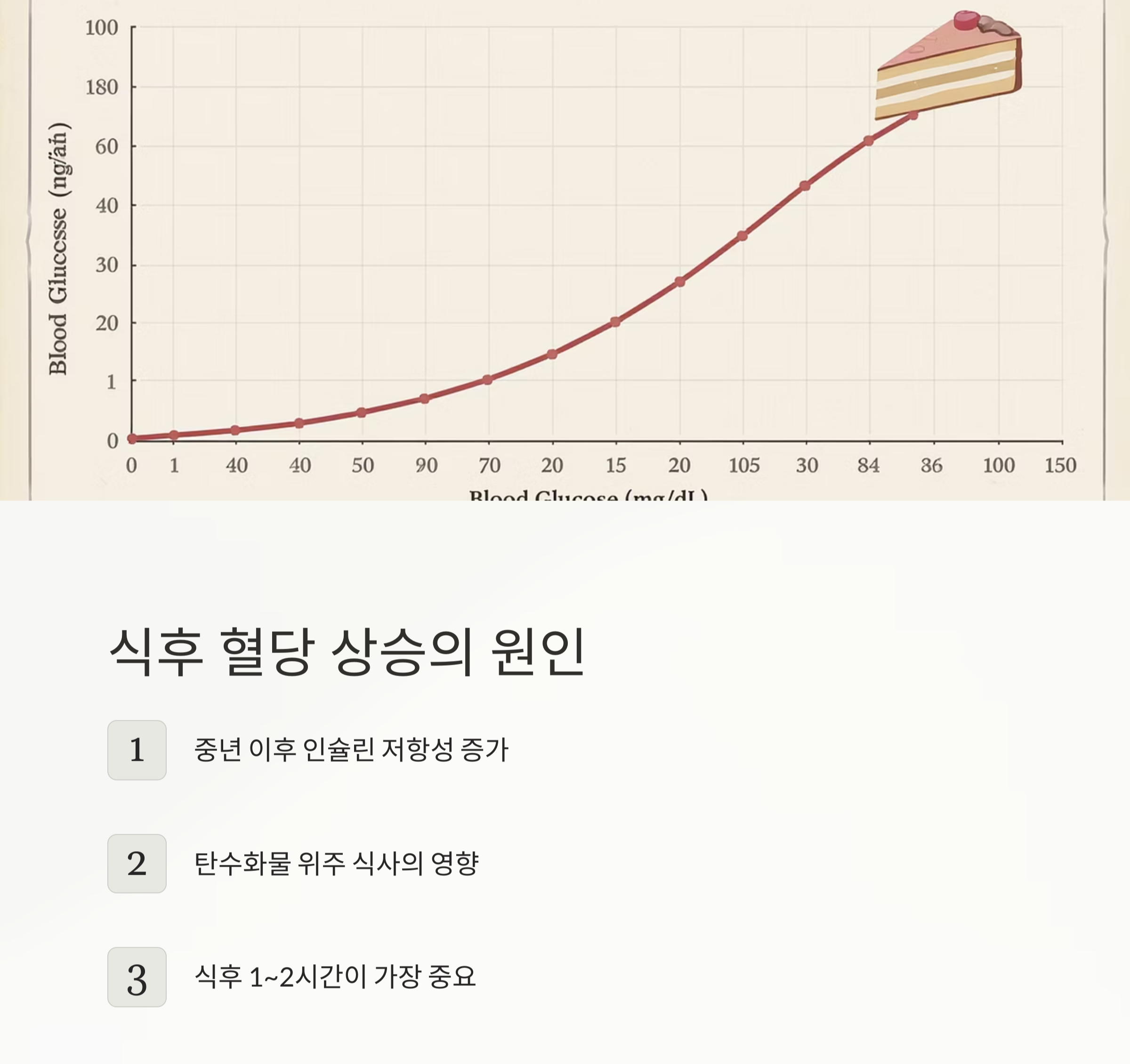 식후 혈당 조절, 중년이라면 꼭 알아야 할 관리 포인트