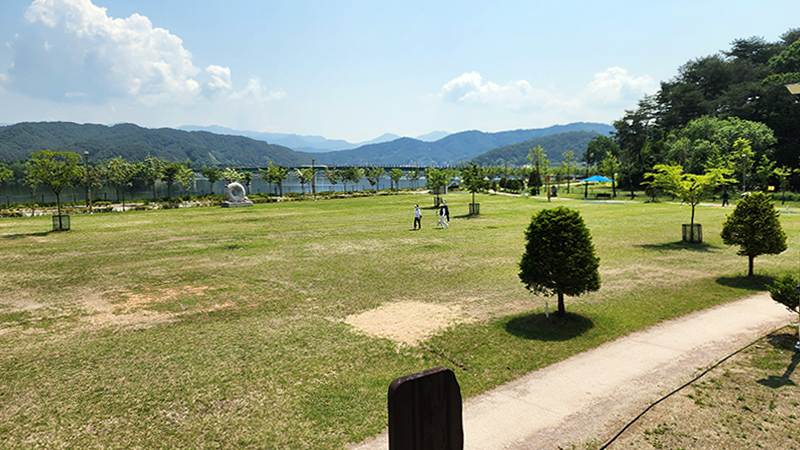 양구 한반도섬 파크골프장 C코스 풍경