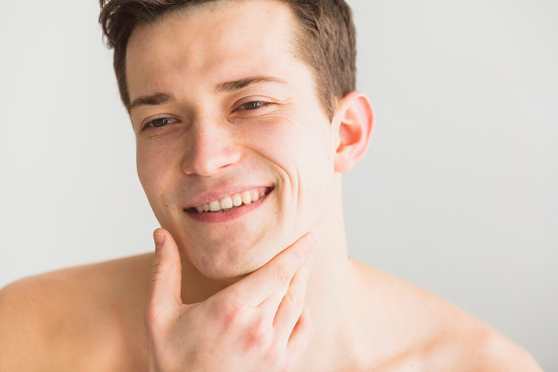 남자 면도후 사진