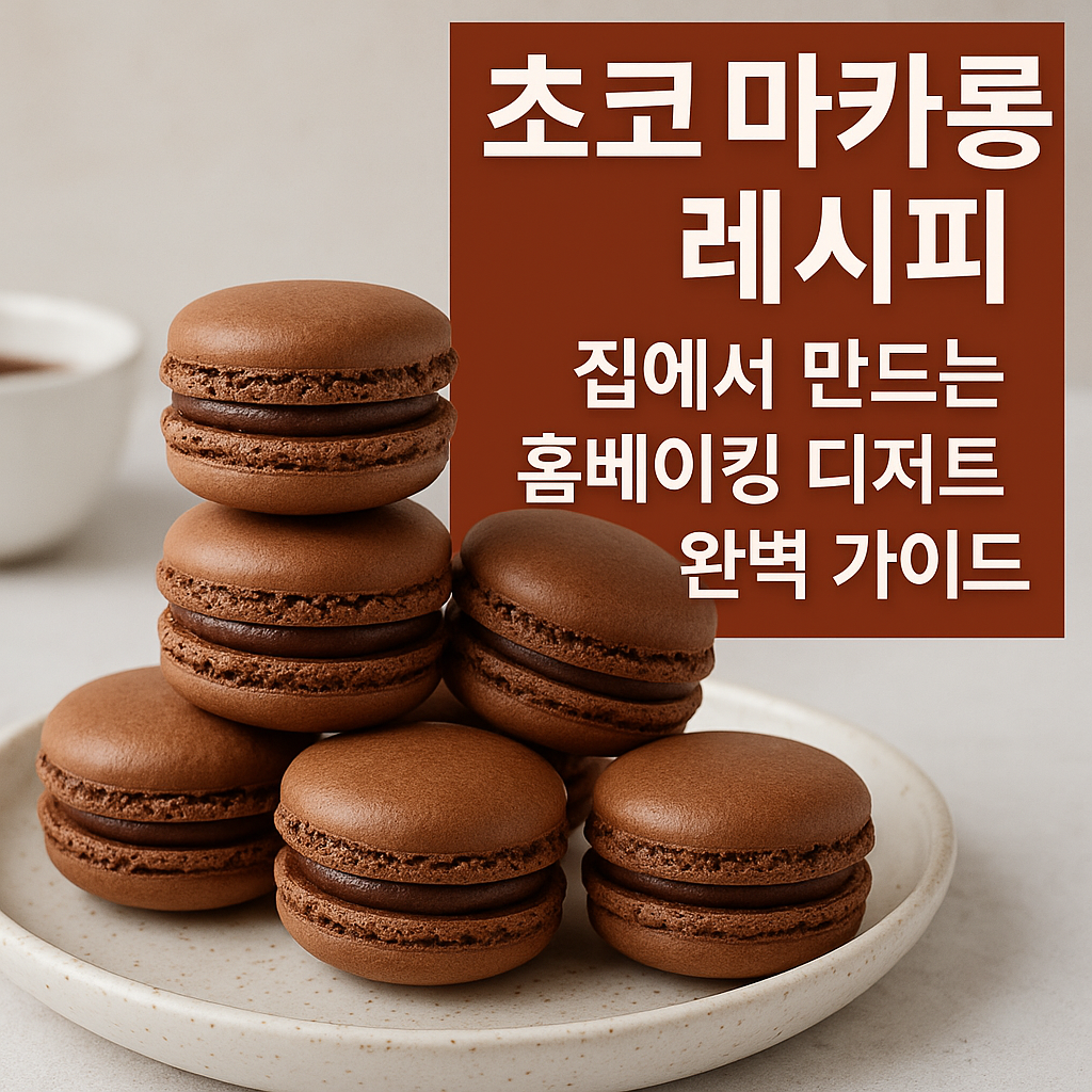 초코 마카롱 레시피