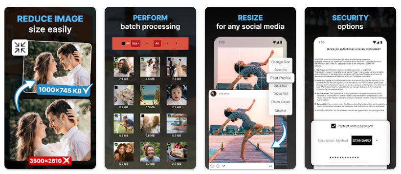 사진 크기 압축앱 기능