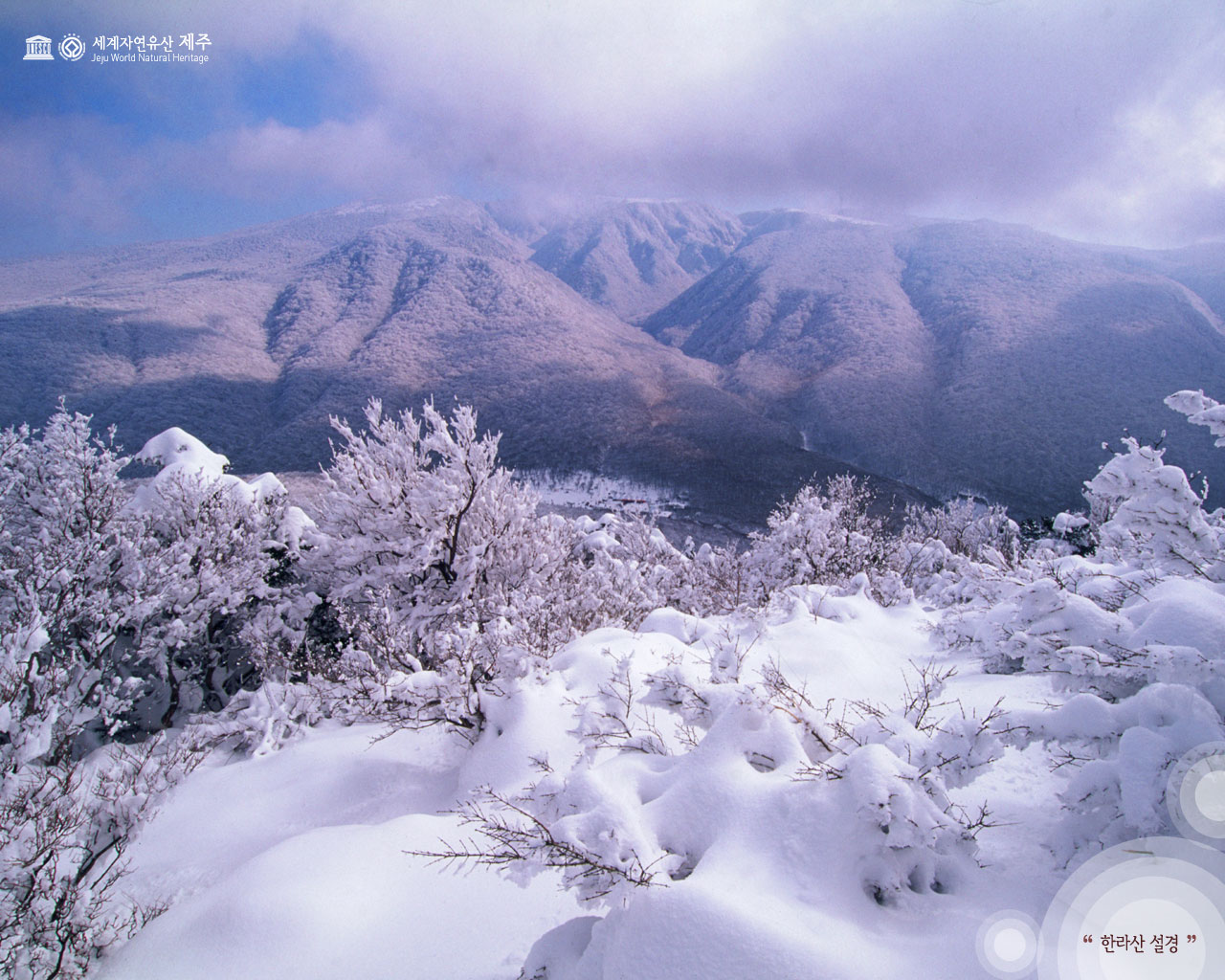 한라산 설경