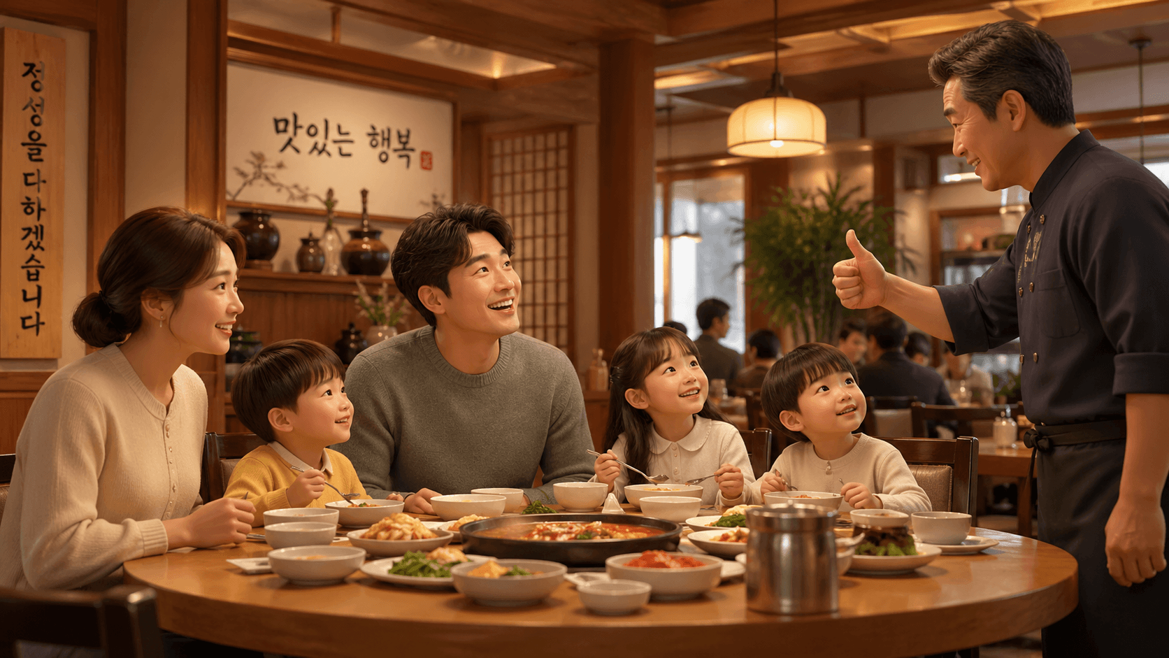 아이 셋 아빠가 식당 입구에서 당당해지는 외식 기술