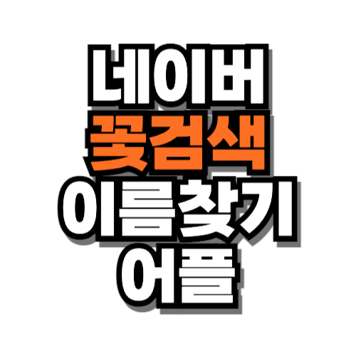 네이버 꽃검색 이름찾기 어플