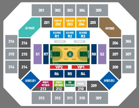 원주DB-원주종합체육관-농구-좌석배치도