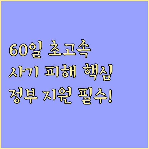 정부 전세 사기 특별 지원 대책: 핵..