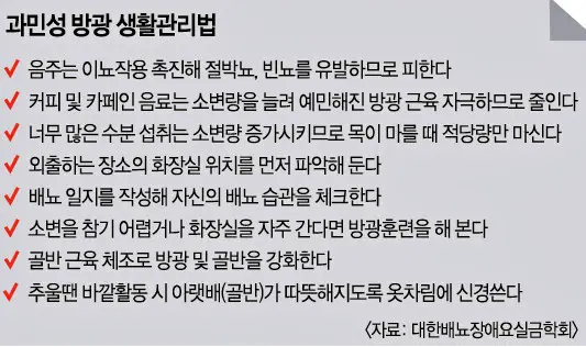 명의 당신의 실수가 아니다 요실금, 과민성 방광과 간질성 방광염, 잔뇨감 전립선 비대증 예방 및 치료 방법 병원 추천 소개