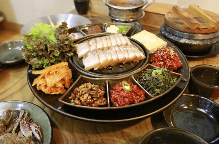 단계동 맛집 "칡산에" 음식