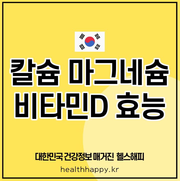 칼슘 마그네슘 비타민D 효능