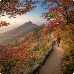 2025년 단풍 절정 시기 – 강원·경상 단풍 명소 가상 이미지