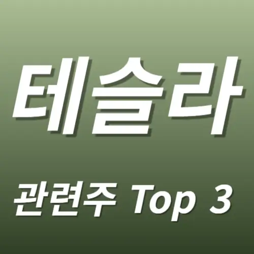 테슬라 Tesla 관련주 수혜주