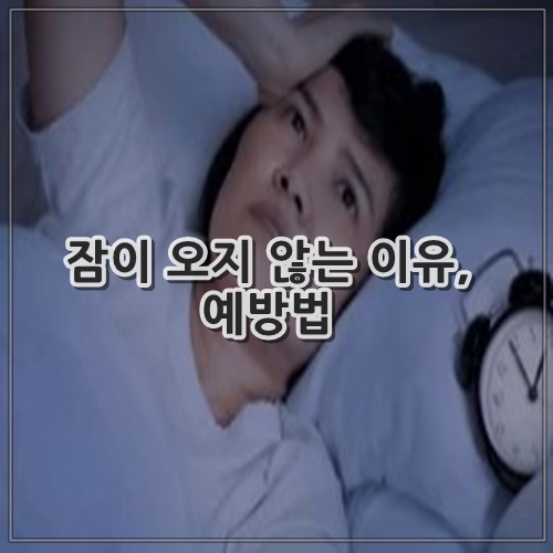 잠이 오지 않는 이유, 예방법