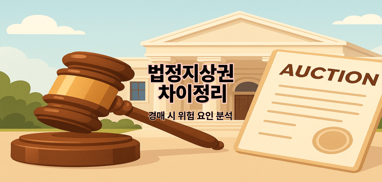 법정지상권 차이정리｜경매 시 위험 요인 분석