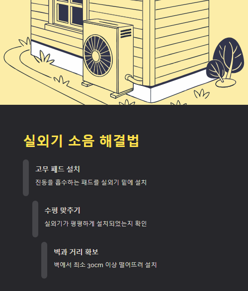 실외기 소음 해결법
