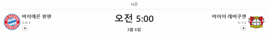 경기일정
