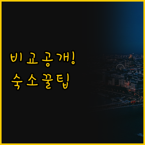부다페스트 공항 숙소 선택 가이드 실..