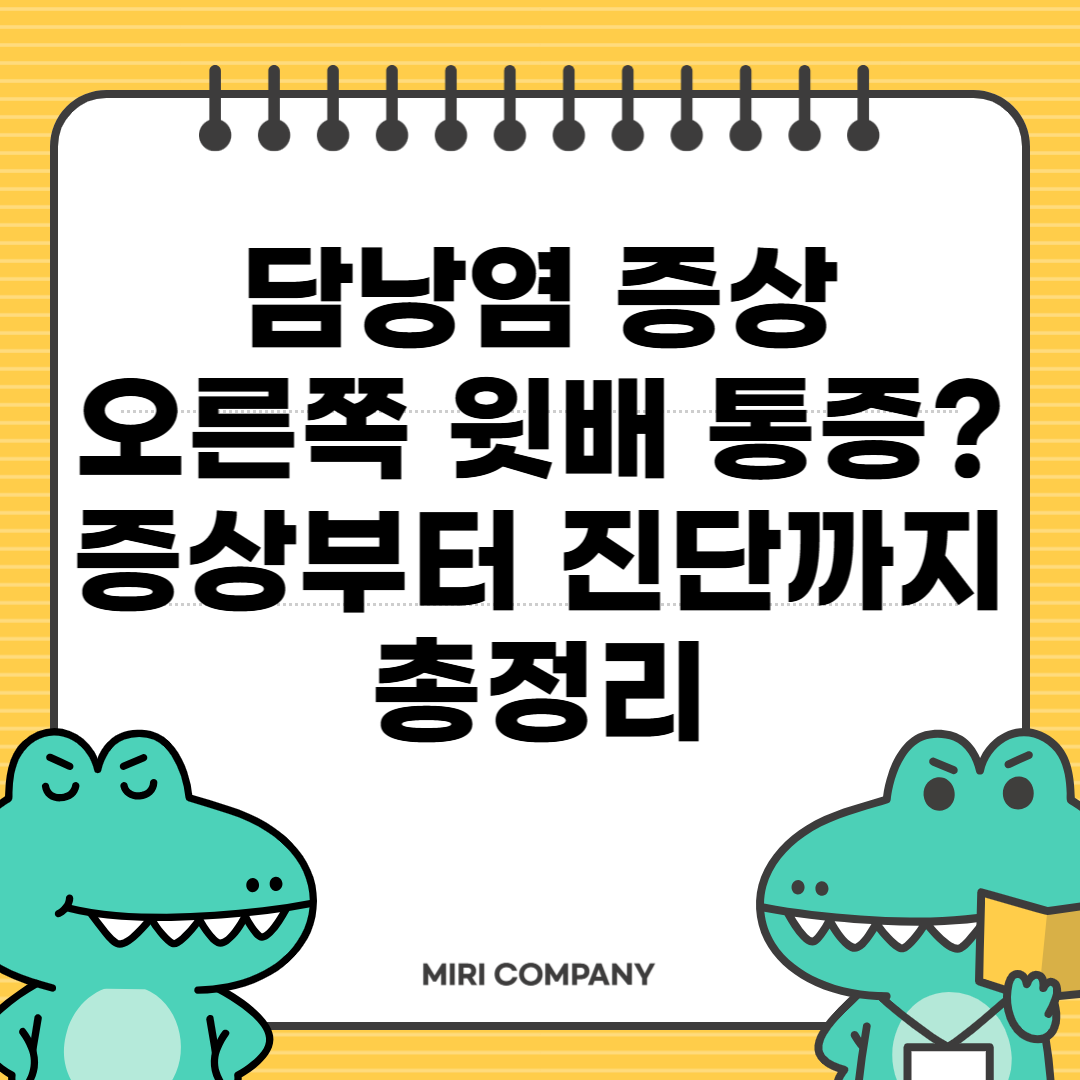 담낭염 증상