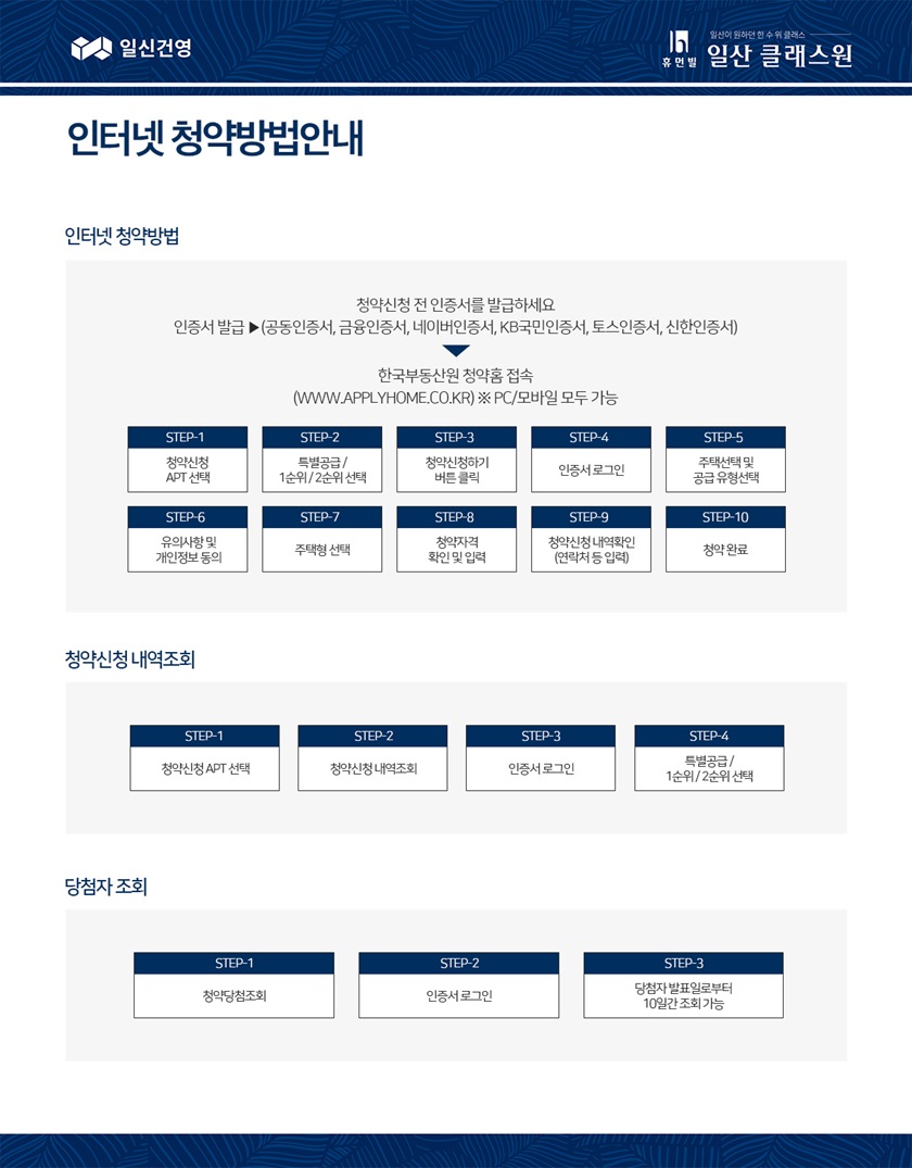 휴먼빌-일산클래스원-청약방법안내 