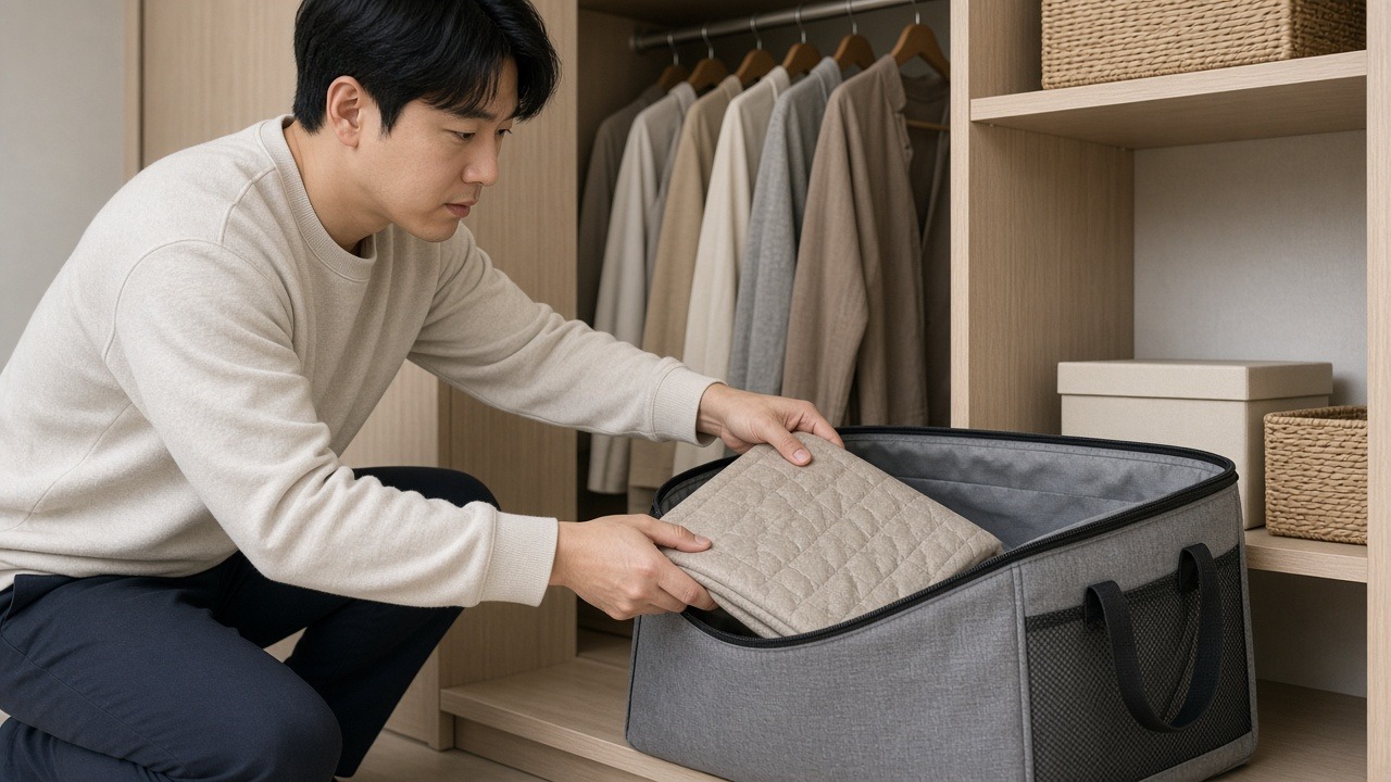 온수매트 보관 접는 법 활용