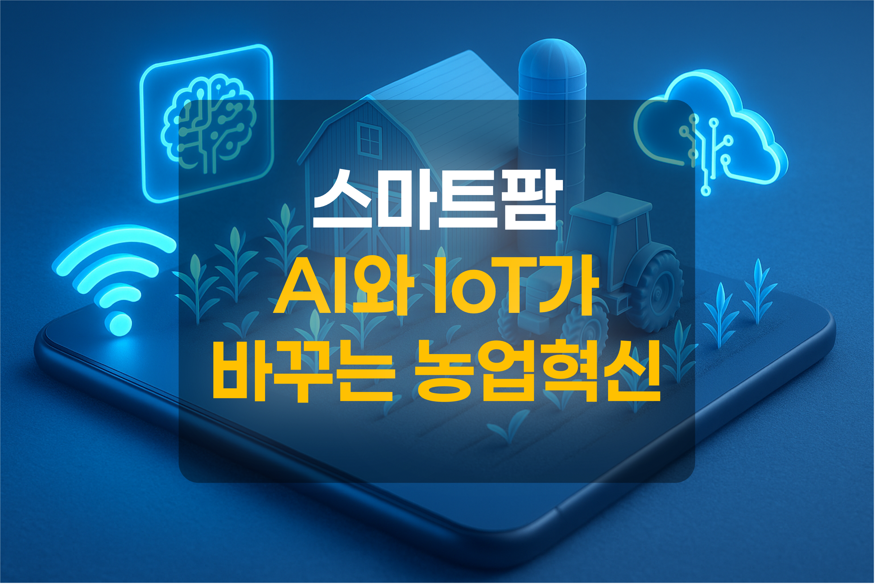 스마트팜을 표현한 그림